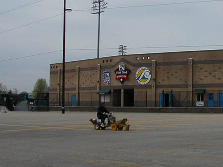 Parking Lot Striping at Fifth Third Ball Park (feature)