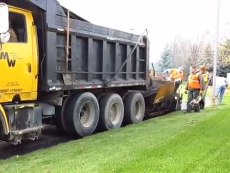 Video Demo of Asphalt Paving